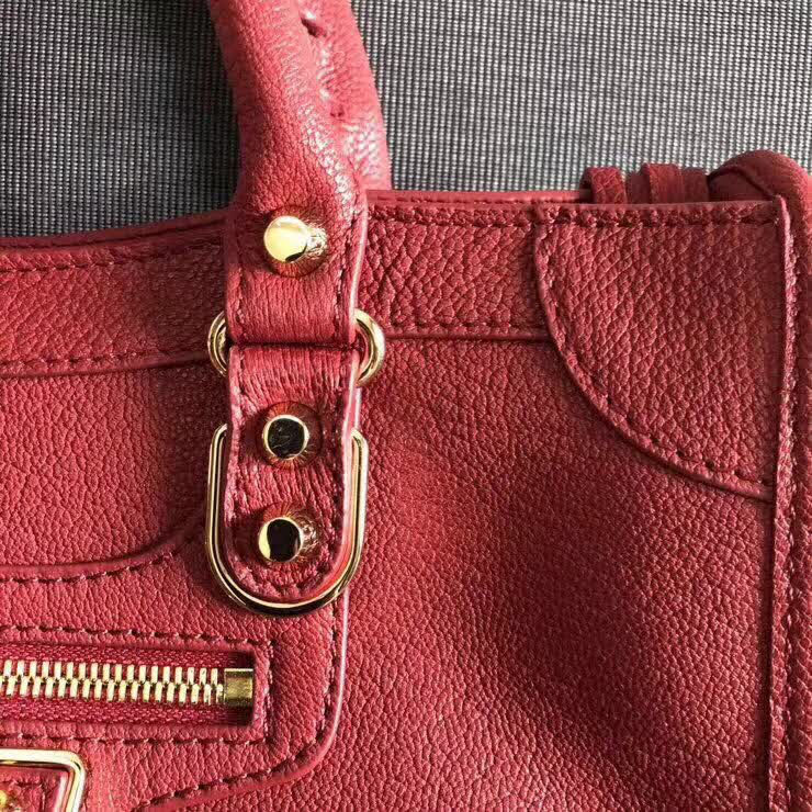 BALENCIAG巴黎世家 機車包 30cm原版山羊皮配金邊 手提肩背斜挎包  BL1377